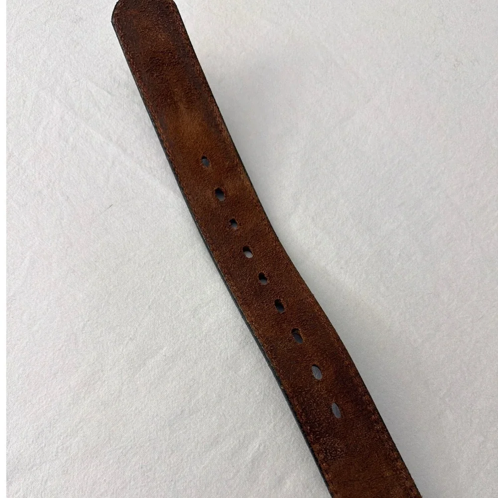 Bullhide Belts Mens Brown Leather Belt 100336 Made in USA Size 36